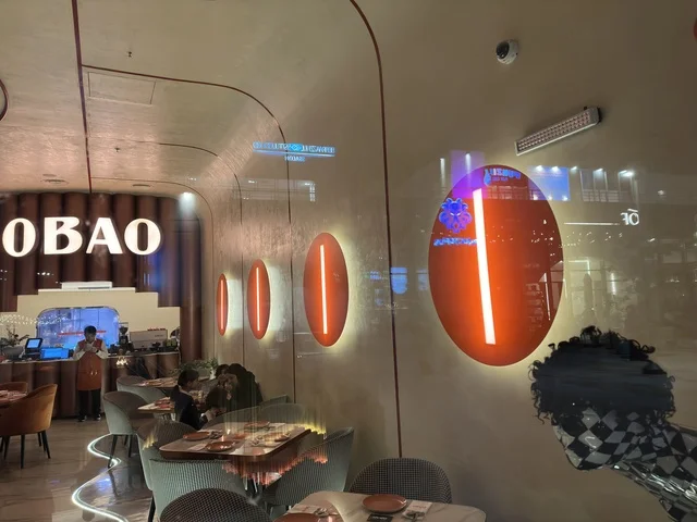 Obao Restaurant Interior Modern Evening Dining Scene