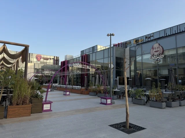 Modern Shopping Plaza and Dining Area in Riyadh Saudi Arabia