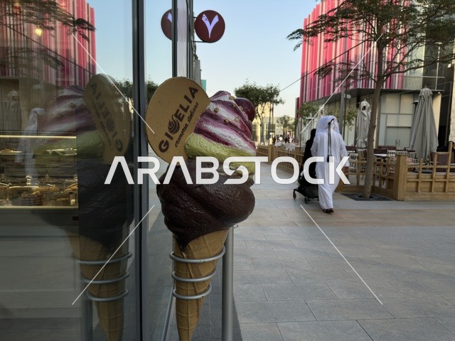 Large Ice Cream Statue at Boulevard Riyadh City Mall