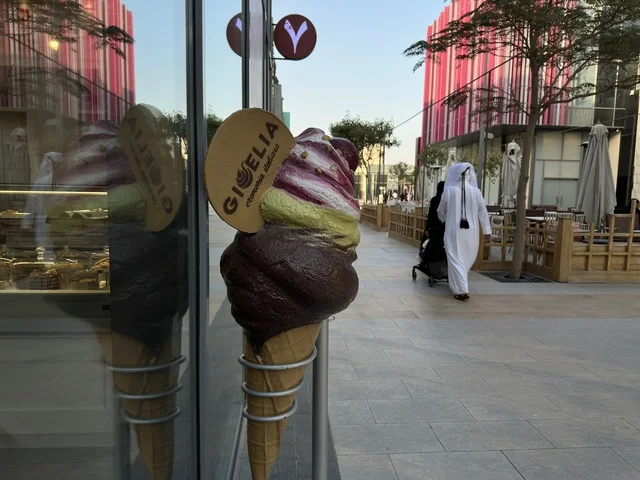 Large Ice Cream Statue at Boulevard Riyadh City Mall