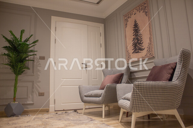 صورة لزاوية بغرفة نوم لكنب بتصاميم عصرية و جذابة ، ديكور غرفة نوم رائعة ، تصاميم فخمة و جميلة ، شقق سكنية سياحية ، أوتيل ،  فنادق فاخرة  