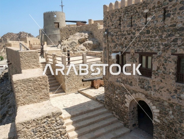 Historic Mutrah Fort in Muscat Oman Architecture