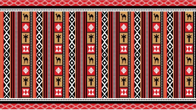 Saudi Traditional Pattern wall pepper and background