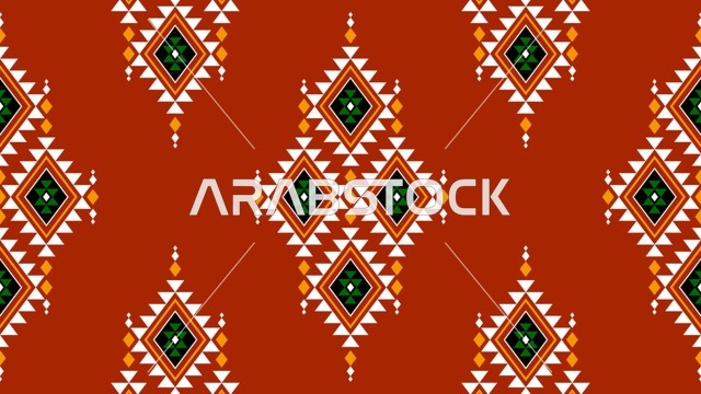 Saudi Traditional Pattern wall pepper and background