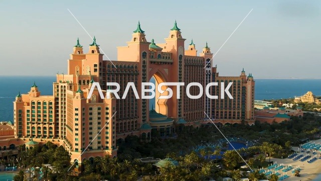 فندق أتلانتس النخلة دبي لقطة جوية نخلة جميرا