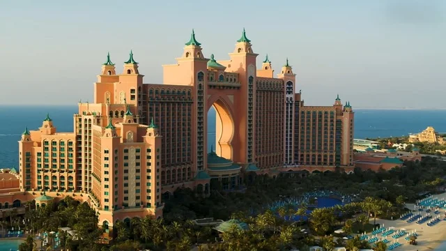 فندق أتلانتس النخلة دبي لقطة جوية نخلة جميرا