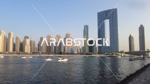 أفق دبي مارينا وأبراج جميرا بيتش رزيدنس