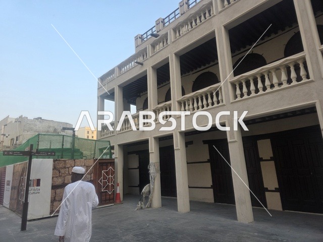 مبنى تقليدي في منطقة البلد التاريخية بجدة