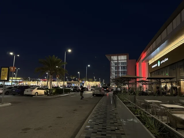 Westfield Mall Dammam Night Exterior and Seating