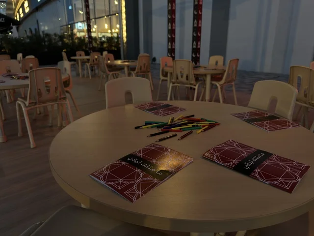 جلسات خارجية في مول وستفيلد الدمام ليلاً