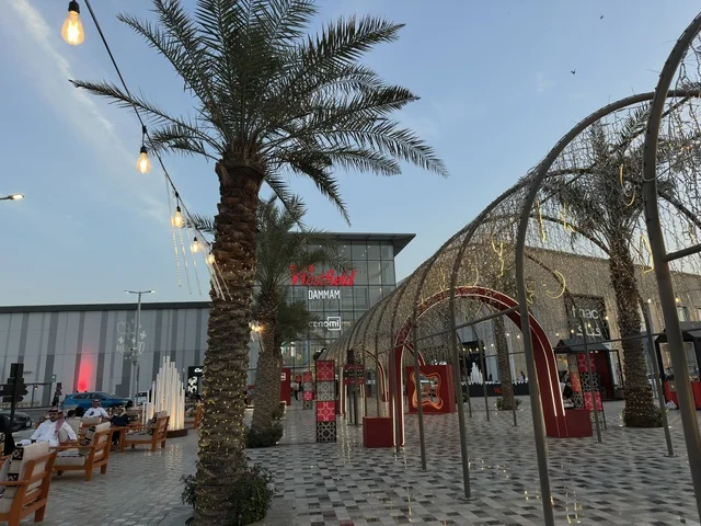 WestField Mall Dammam Outdoor Plaza with Winter Lights