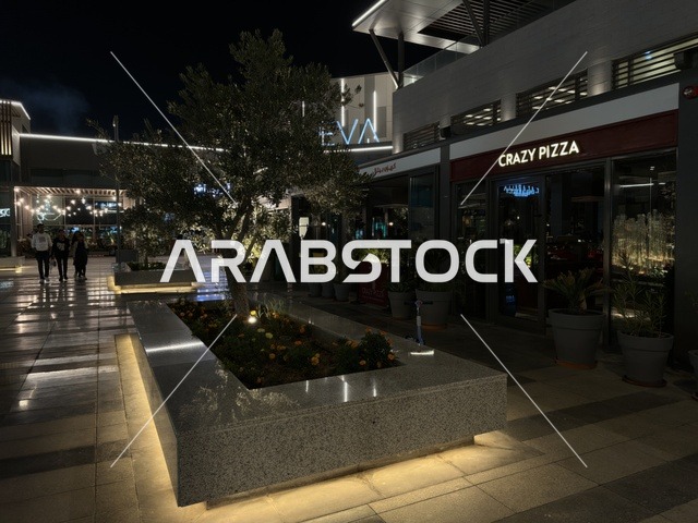 Villaggio Complex Eastern Province Saudi Arabia at Night