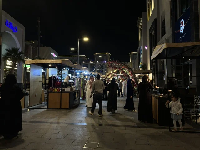 Wahaj Exhibition Villaggio Eastern Province at Night