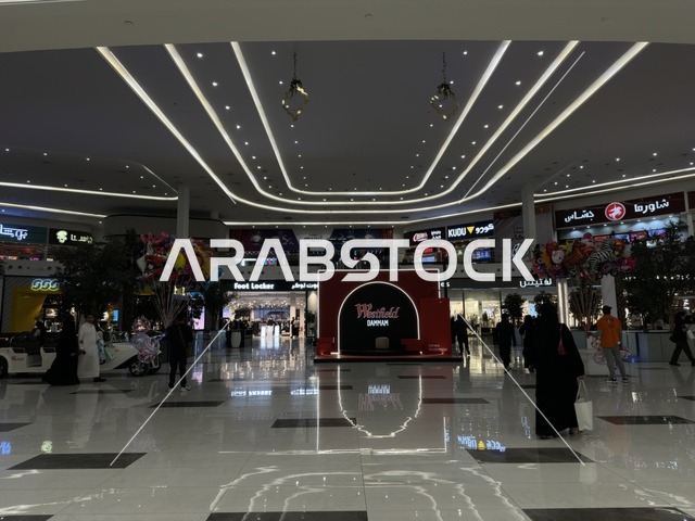 Westfield Mall Dammam Interior with Shoppers