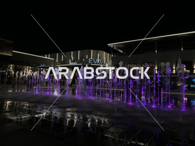 Villaggio East Fountain Eastern Province Night Lighting