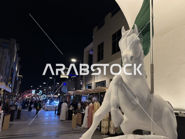 Horse Statue at Villagio Wahaj Exhibition Eastern Province