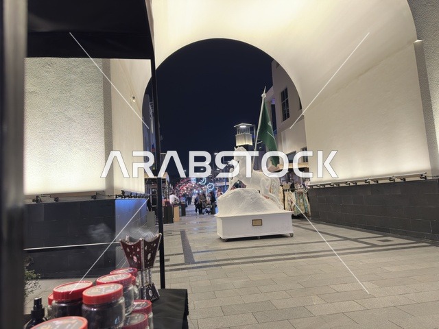 Villaggio Mall Wahaj Exhibition Horse Statue Night