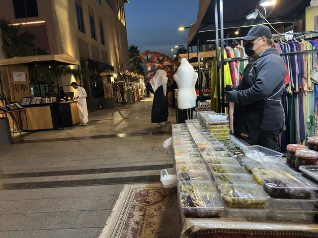 Villagio Wahaj Exhibition Market Stall at Night