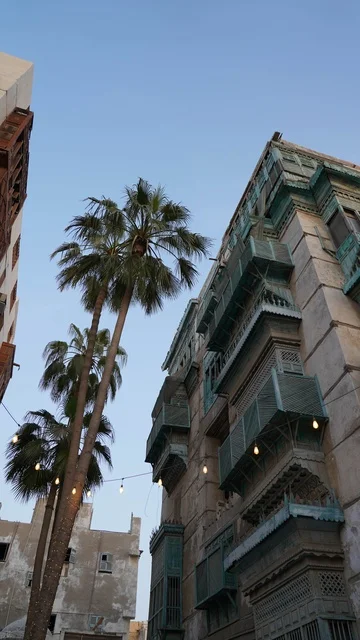 مبنى حجازي تقليدي في منطقة البلد بجدة