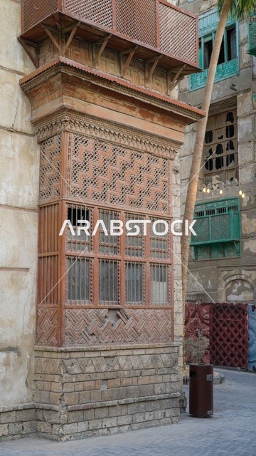 Traditional Hijazi Roshan Window Jeddah Heritage Building