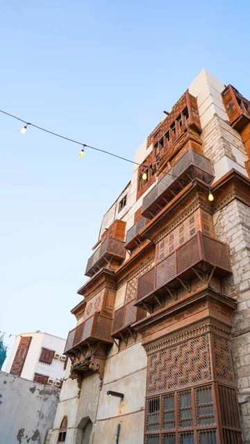 مباني العمارة الحجازية في منطقة البلد التاريخية بجدة