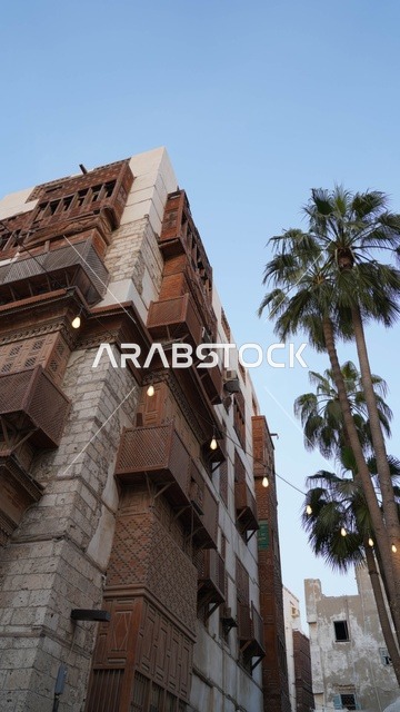 مبنى الرواشين التقليدي في منطقة البلد بجدة التاريخية