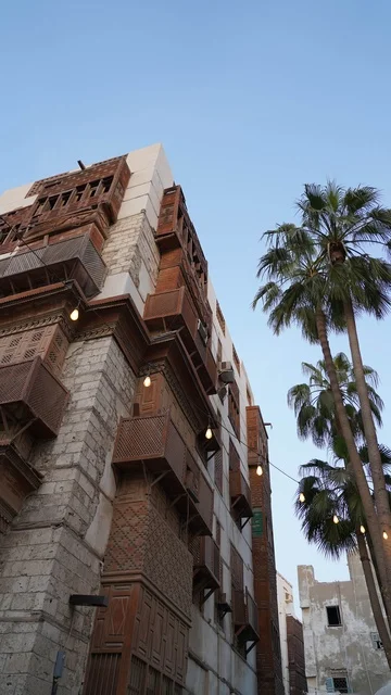 Traditional Roshan Building in Al-Balad Historic Jeddah