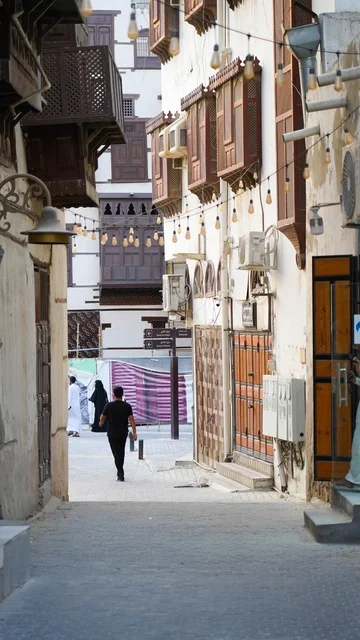 زقاق منطقة البلد التاريخية في جدة السعودية