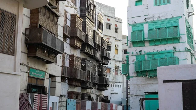 المباني الحجازية التقليدية في حي البلد التاريخي بجدة
