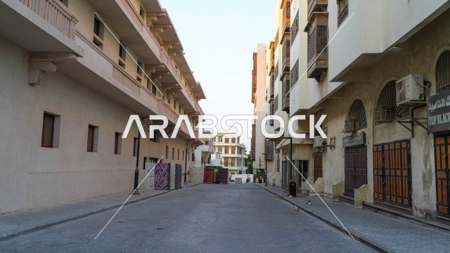 Historical Al-Balad District Street in Jeddah Saudi Arabia