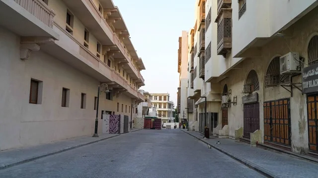 شارع حي البلد التاريخي في جدة بالمملكة العربية السعودية