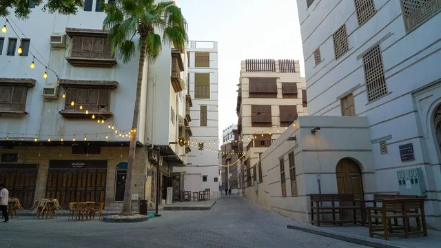 المباني الحجازية التقليدية في منطقة البلد التاريخية بجدة