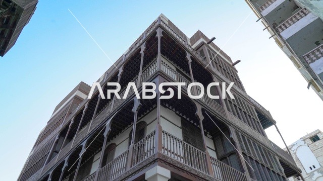 عمارة الرواشين التقليدية في منطقة جدة التاريخية