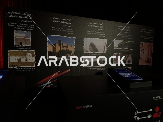 لوحات عرض معرض تيدكس جامعة الملك فهد