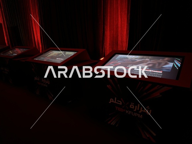 TEDx King Fahd University Exhibition Digital Kiosks