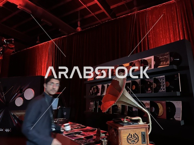 Vintage Gramophone at TEDx King Fahd University Exhibition