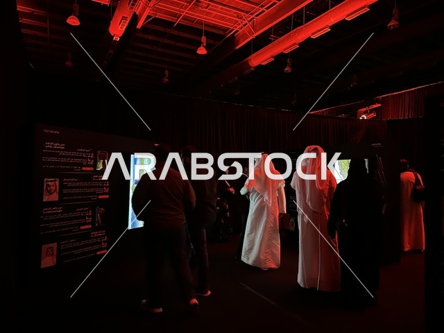 TEDx Exhibition King Fahd University Red Lighting