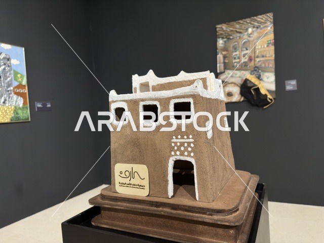 Traditional Najdi Clay Model at Ithra Exhibition