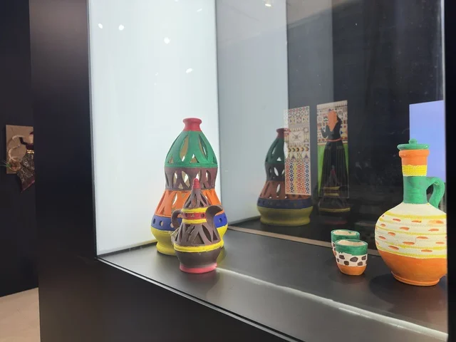 Traditional Saudi Painted Pottery at Ithra Exhibition