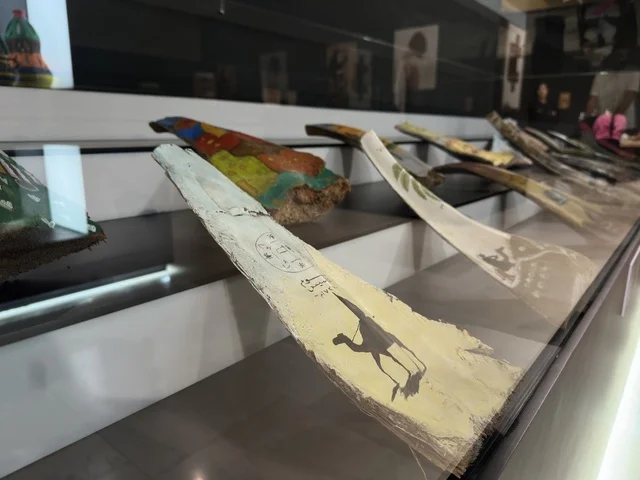 Painted Palm Fronds at Ithra Craft and Art Initiative