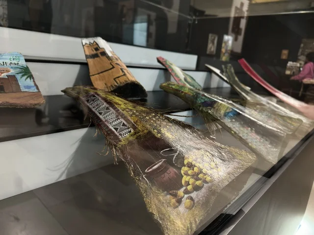 Painted Palm Frond Art at Ithra Saudi Arabia