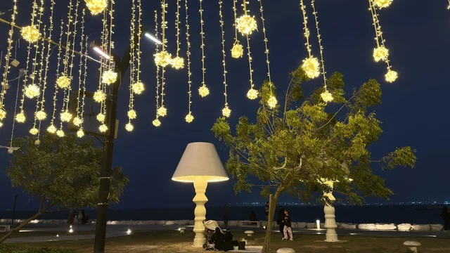 Ramadan Lights at Hams Walkway Dammam Corniche Night