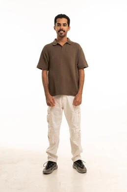 Saudi Man Standing on White Background Studio Shot