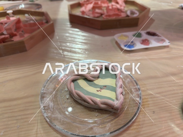 Handmade Clay Heart Craft at Ithra Dhahran