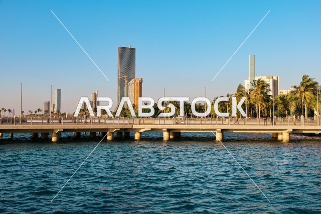 Jeddah Waterfront Skyline and Skyscrapers Saudi Arabia