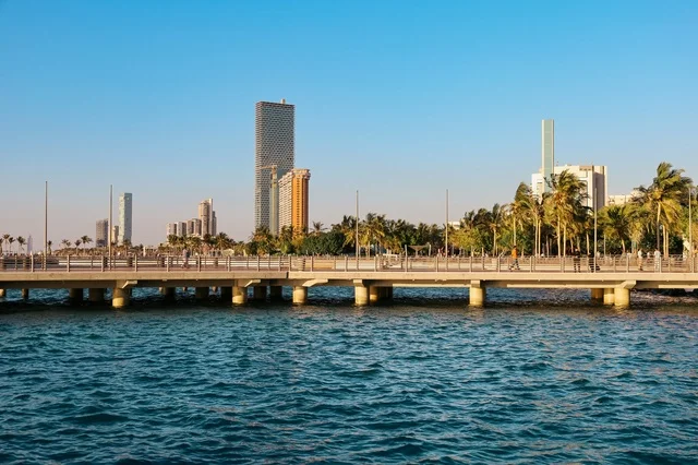 Jeddah Waterfront Skyline and Skyscrapers Saudi Arabia