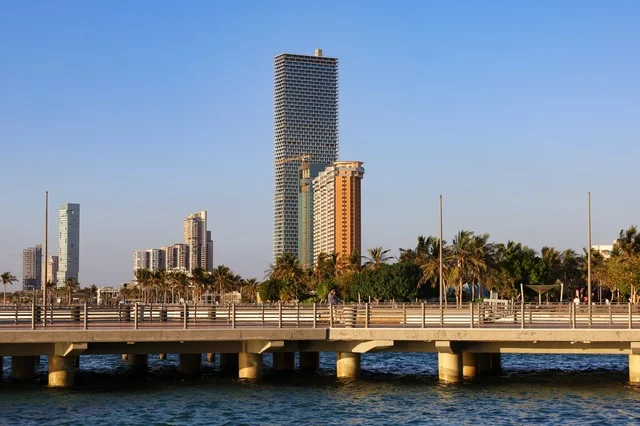 Jeddah Corniche Skyline and Waterfront Saudi Arabia Jeddah Corniche Skyline and Waterfront Saudi Arabia