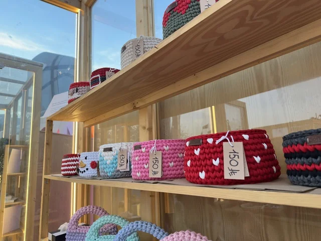 Handmade Crochet Baskets at Ithra Dhahran Market