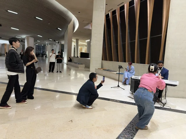 Musician Playing Keyboard at Ithra Dhahran Center