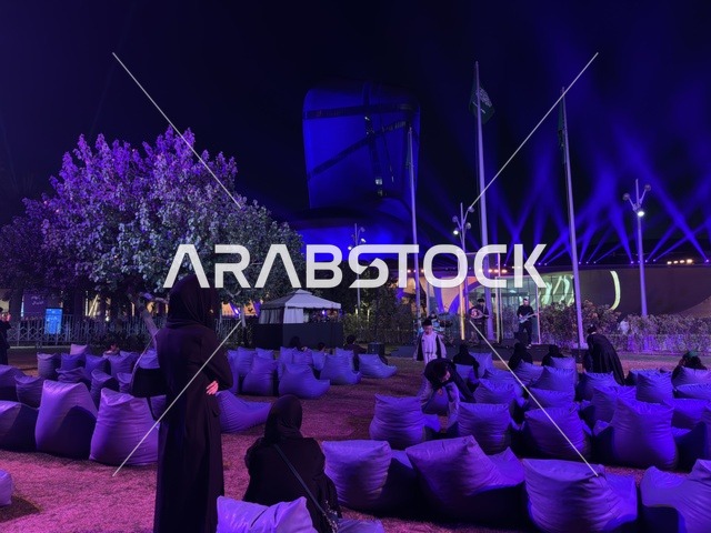 Ithra Dhahran Night Event Outdoor Seating Audience